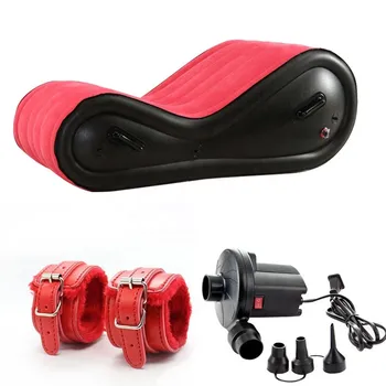 Multifunctional Inflatable Sofa Bed For Travel Chair With 4 Handcuffs Beach Outdoor Foldable Big Sofa Patio Furniture 1