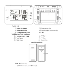Цифровой будильник Повтор температуры погоды термометр гигрометр датчики