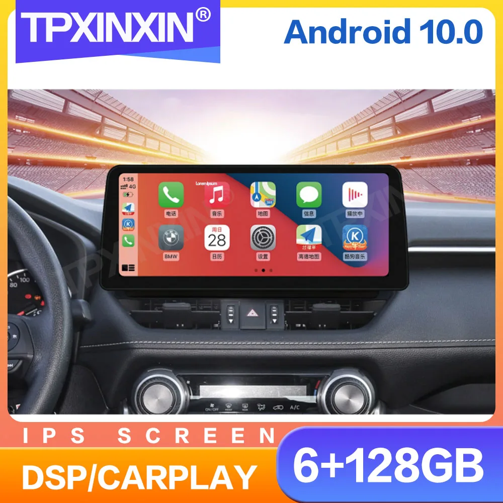 

12.3" QLED IPS Screen CarPlay Android 10 Car Radio For Toyota Corolla 2019 2020 2021 Multimedia Player Navigation GPS Auto 2din