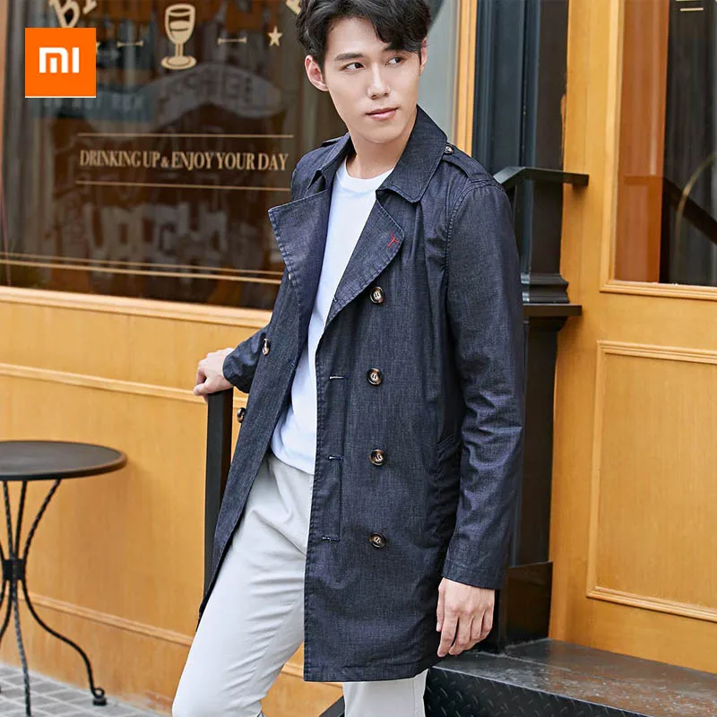 Xiaomi Mijia DMN классический непромокаемый Джинсовый плащ непромокаемая технология джинсовая ткань легкая теплая трехмерная резка