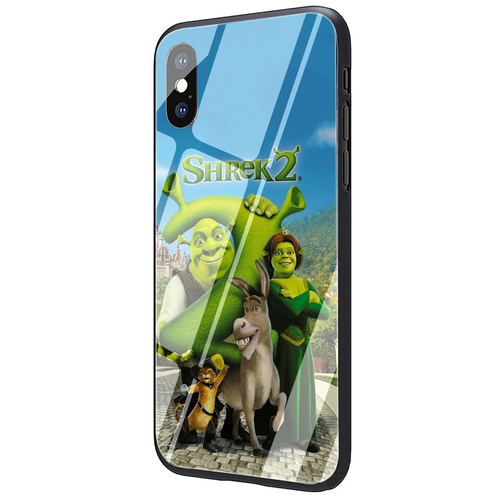 Чехол Shrek the Third из закаленного стекла для iPhone 5 5S 6 6s Plus 7 8 Plus X XR XS 11 Pro Max - Цвет: G7