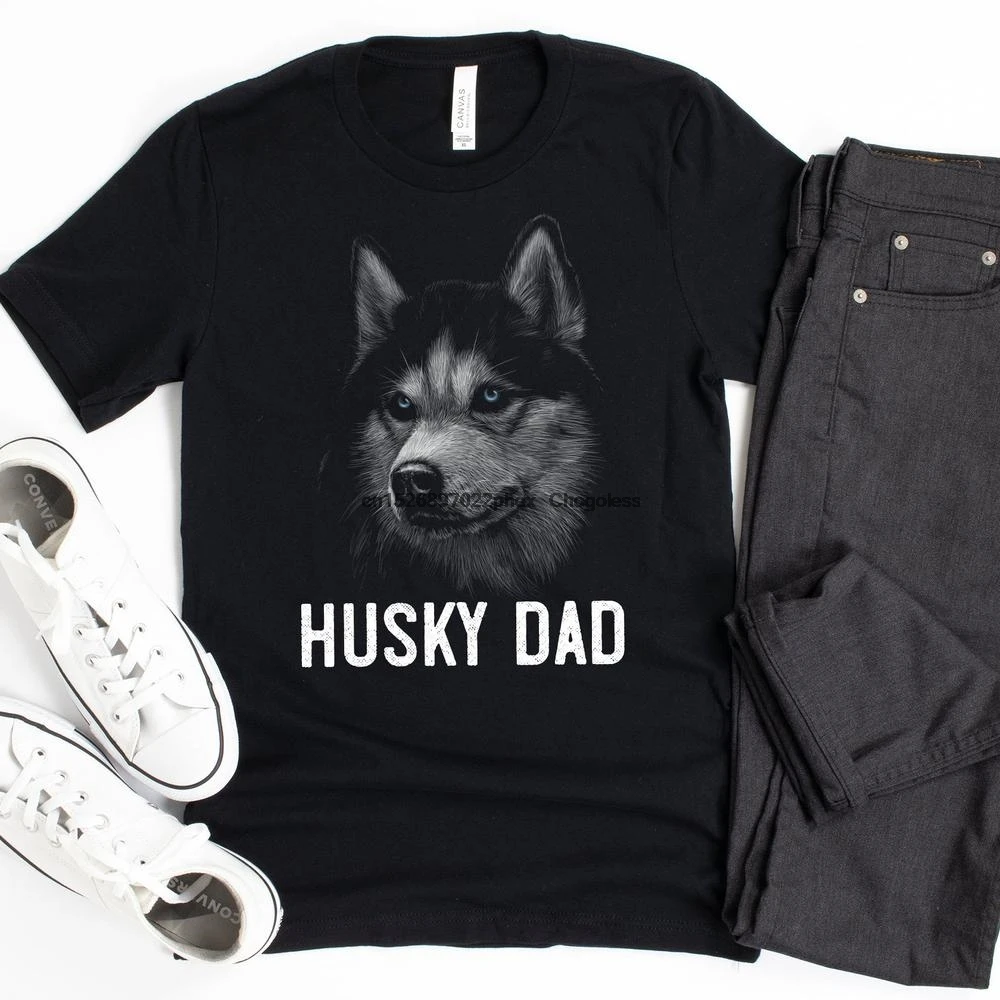 Рубашка с капюшоном Husky Dad Сибирский подарок собака папа Хаски для любителей