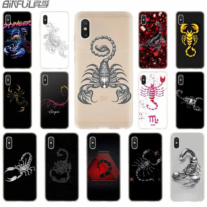 

cover soft Silicone TPU Case For Xiaomi Mi A3 9 8 A1 A2 Lite 6X F1 Mix 2s Max3 Redmi 7a Go Note 7 5 Scorpion