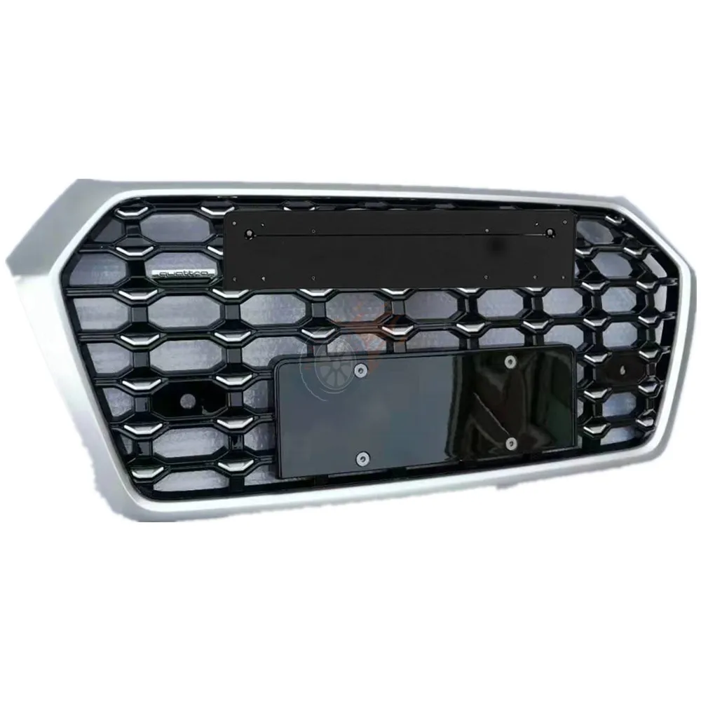 Алмазный стиль решетка ABS для Q5 SQ5 RSQ5- передний бампер гоночные грили Автомобиль Стайлинг часть с Европейский держатель пластины