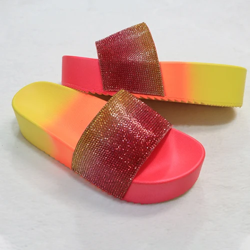 red sparkly slides