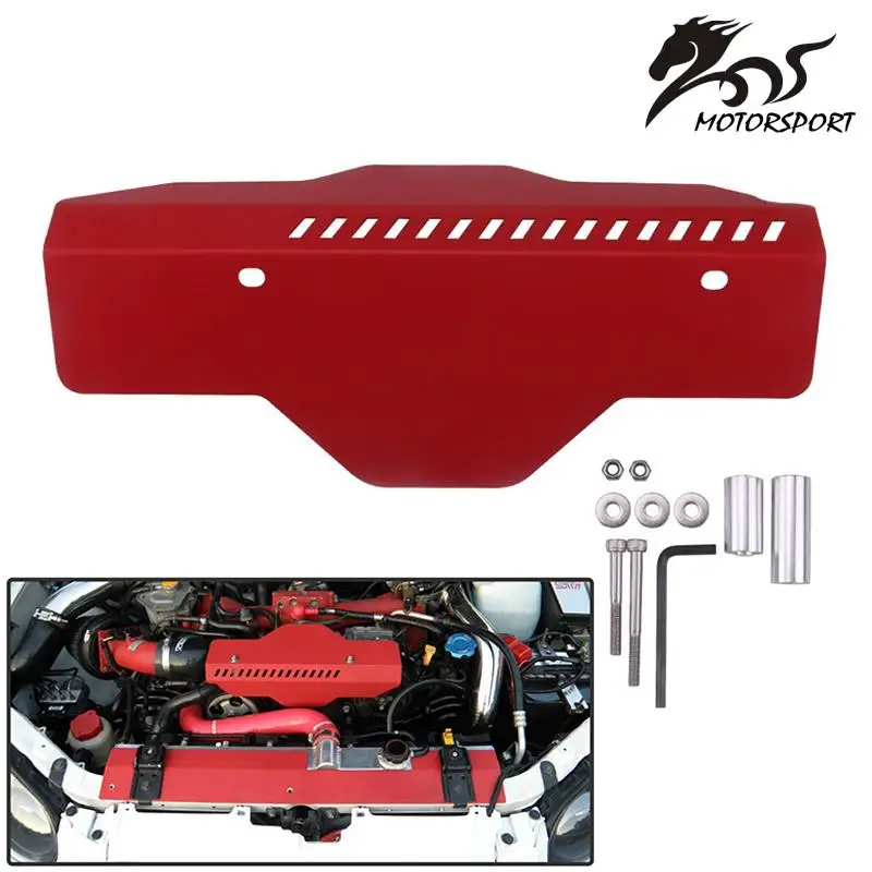 Polea alternadora de alta calidad, cubierta de correa para Subaru WRX y STi 02-17, color rojo y negro, garantía nueva
