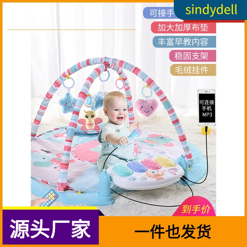 

Newborn Baby Toys Fitness Frame Maker Harmonium Baby Piano 0-1-Year-Old Children Bed Bell-on Coax Baby Useful Product