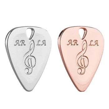 

2Pcs Metal Guitar Pick 0.38mm Thin Durable Silver Color Professional Bass Ukelele Guitar Picks Rose Gold & Silver