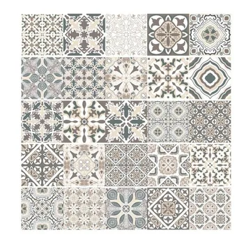 

Arabic Retro Tile Stickers For Kitchen Bathroom PVC Self Adhesive Wall Stickers Living Room DIY Decor Wallpaper Waterproof Decal