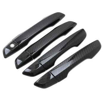 

4Pcs Car Side Door Handle Frame Covers Trim for Honda Civic RHD LHD 2016-2019 Car Styling Carbon Fiber