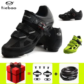 

Tiebao cycling shoes mtb man women racing bicycle mountain bike women sneakers men professional self-locking breathable shoes