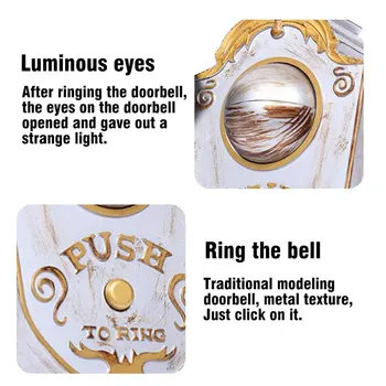 

Animated Single Eye Door Bell Sound Doorbell Eye Light Sound Halloween Prop Scary Spooky Sound Halloween Decoration Bell
