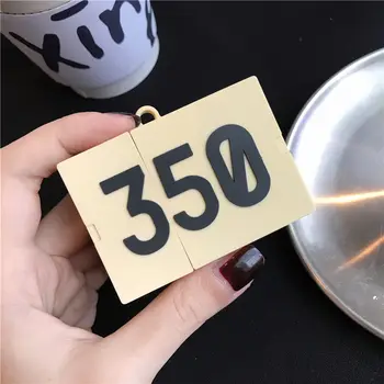 

3D 350 Boost Shoe Box Headphone Cases For Apple Airpods 1/2/pro Vogue Silicone Earphone Protection Cover Skin Accessories