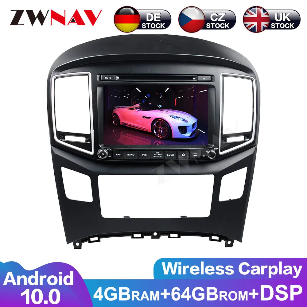 

Android 10 PX6 4+64G with DSP Carplay IPS Screen For Hyundai H1 2016 2017 2018 IPS Car multimedia Player head unit DVD Player