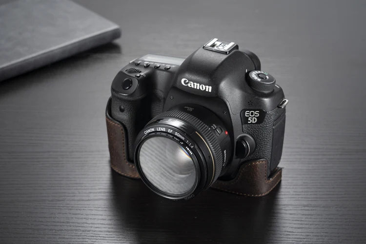 Genuine Leather D850 Case + Pu Leather D7000 Half Case And D750 Half