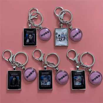 

1pcs Kpop blackpink keychain new album How You like That key chain ring Pendant LISA ROSE JISOO JENNIE kpop keychain