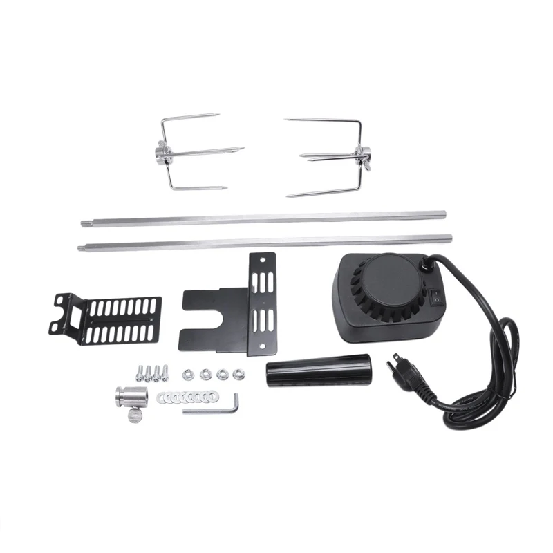 Открытый Автоматический барбекю гриль Электрический барбекю Гриль Мотор металлический стержень уголь свинья курица говядина кемпинг инструменты для приготовления пищи-Us Plug