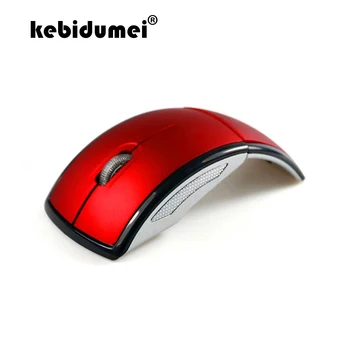 

kebidumei 2.4G Wireless Mouse Foldable Computer Mouse Mini Travel Notebook Mute Mouse USB Receiver for Laptop PC