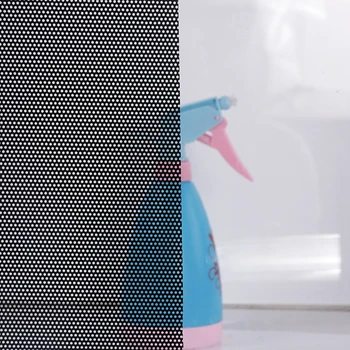 

Sunice Black One Way Vision Window Film Perforated Vinyl Privacy Window Film Adhesive Glass Wrap Sticker 122cmx30cm