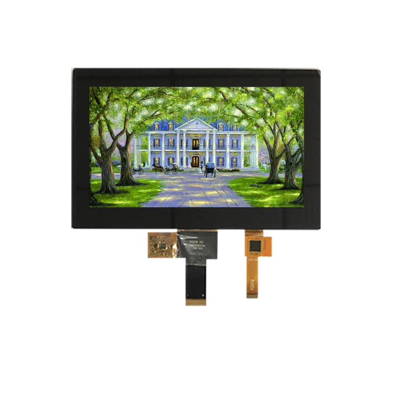 Módulo Alto do Brilho Ips Tft Lcd da Relação de Polegadas 1024x600 Mipi com Painel de Toque Capacitivo Nunca Fim da Fonte Nenhum Moq 7. - Imagem 3
