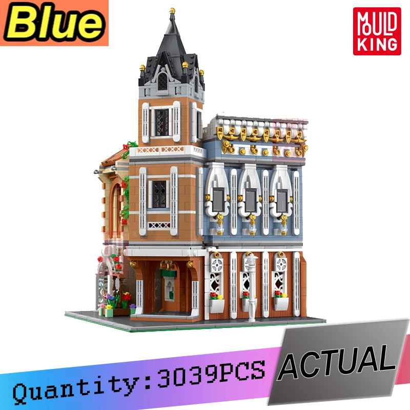 

MOC City Street Series Afternoon Tea Restaurant Building Blocks Compatible With Bricks Model Educational Toys Kids Gifts