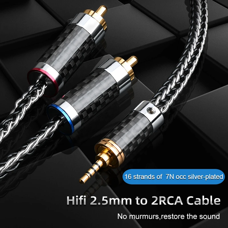 Hifi 2.5mm to 2 RCA Cable High Quality Silver-plated For Astell&ampKern AK100II AK120II AK240 AK380 AK320 DP-X1 | Электроника