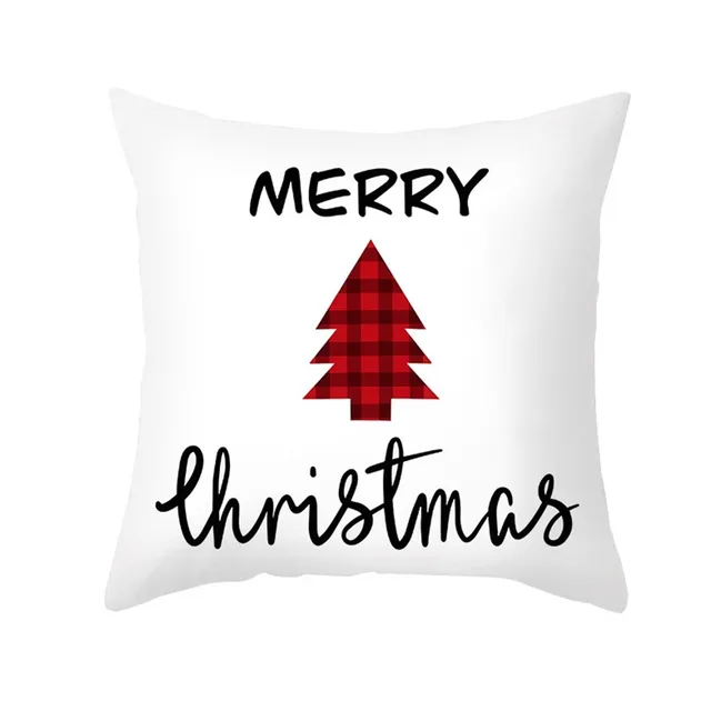 Christmas Pillowcase Cushion Covers 45x45cm Sofa Decoration Gift Letter Print Linen Pillow Cover For Home Xmas Ornament 2021 11