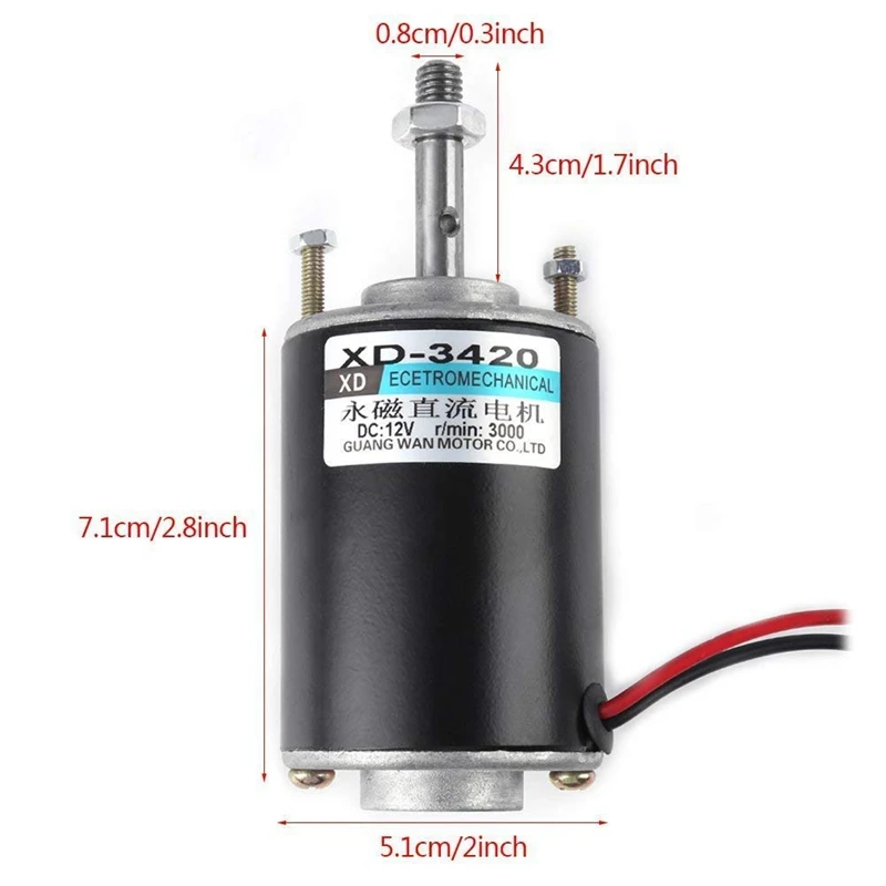 Xd 3420 30 Вт высокоскоростной Cw/Ccw постоянный двигатель постоянного тока для Diy