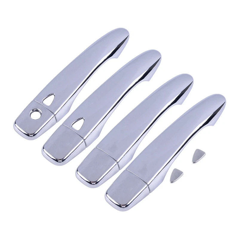 10Pcs Car Chrome Door Handle Protect Cover Molding Trim for Nissan Rogue Sport Qashqai J11 2014-2019 | Автомобили и мотоциклы