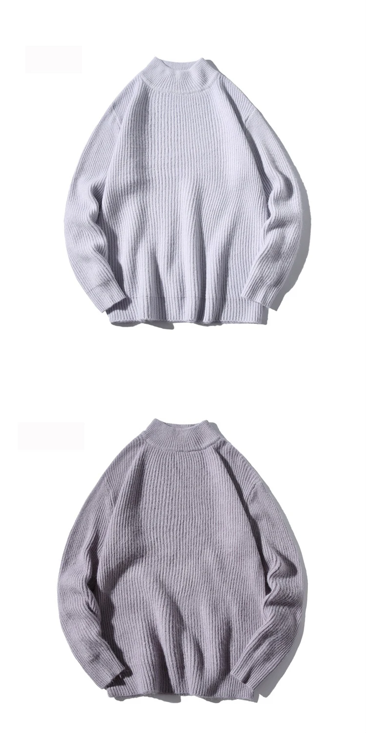 Уна Рета водолазка мужской свитер осенне-зимний однотонный Повседневный пуловер мужской свитер Pull Homme Плюс Размер Свободный свитер для мужчин