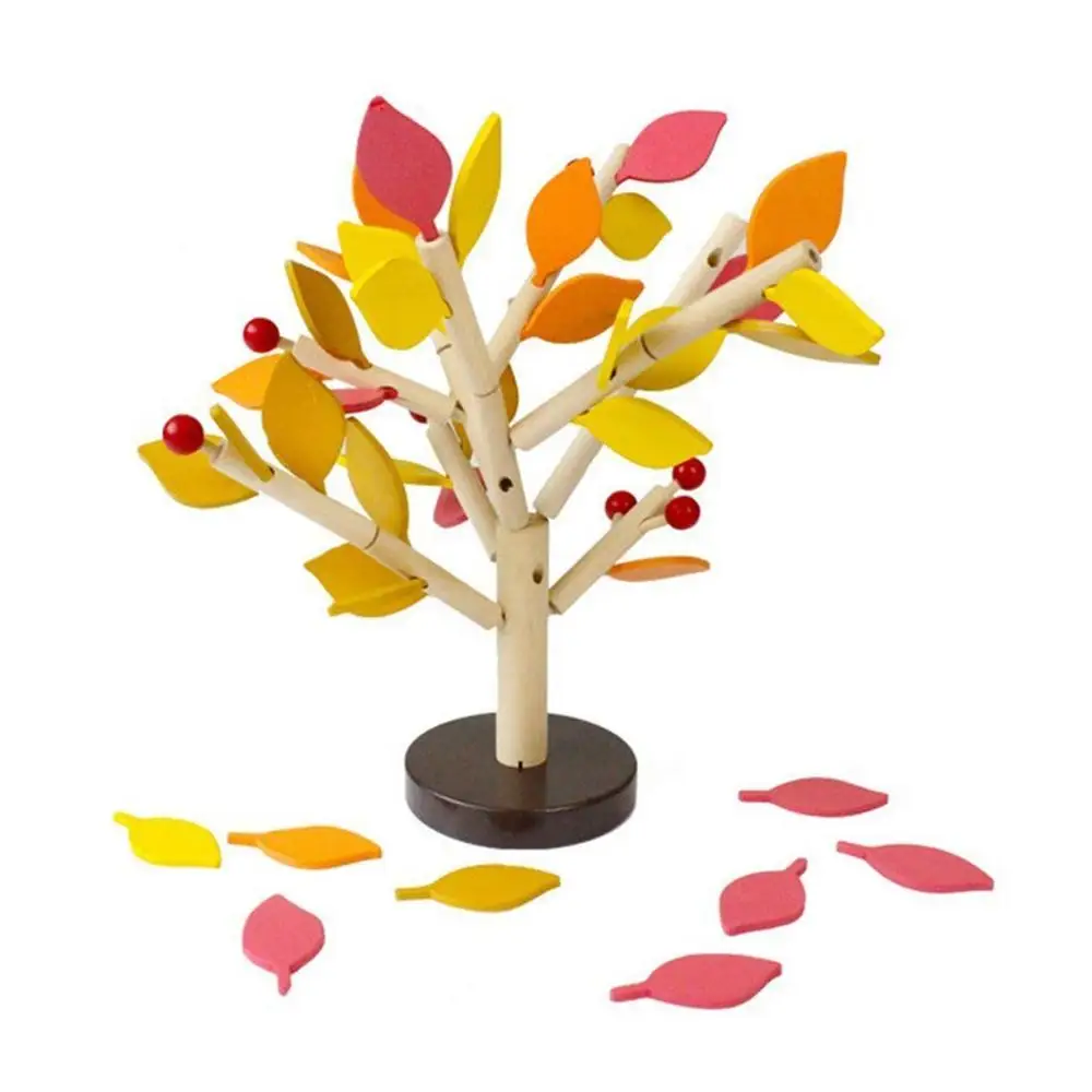 

Wood Building Blocks Tree Set for Kids Children Men Preschool DIY Learning Educational 3D Wooden Assembled Toys Boy Gift