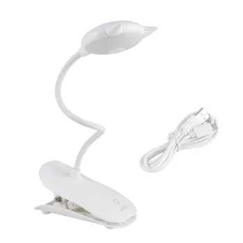 

ICOCO LED Desk Lamp Eye Protection Table Light With Clip 3 Gear Touch Switch Adjustable Light USB Rechargeable Reading Light New