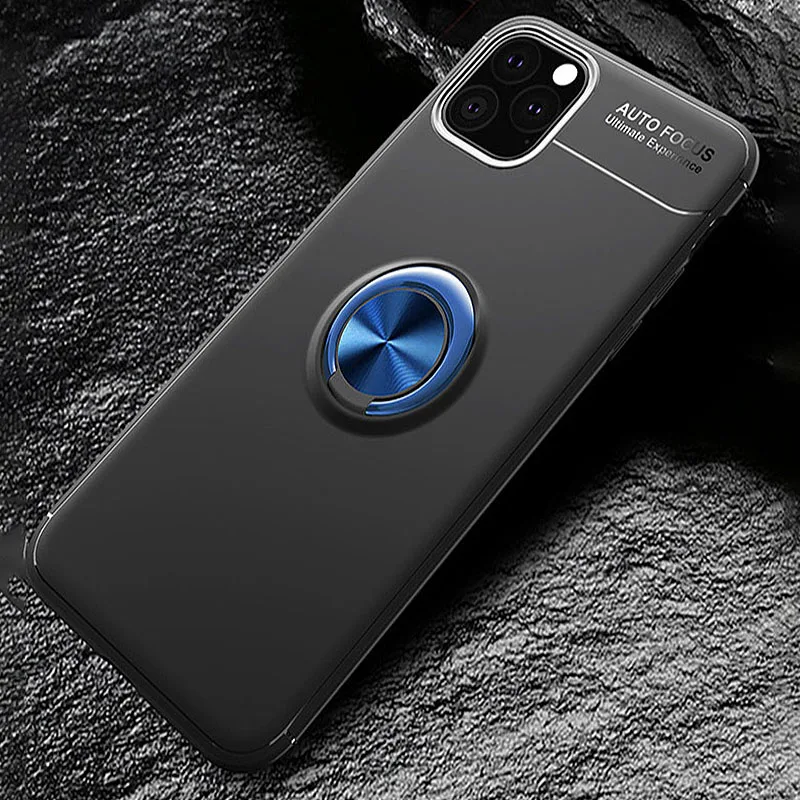 Для IPhone 11 Pro Max магнитный держатель телефона в автомобиль задняя крышка, кольцо держатель Чехол-6,5 Дюймов