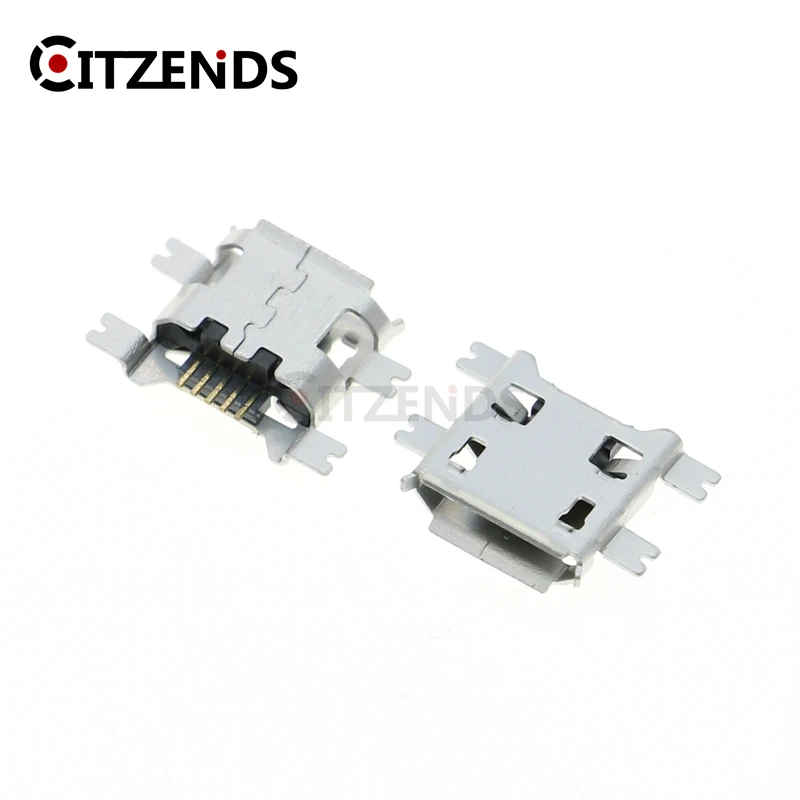10 шт. разъем Micro USB 5pin B type 1 2 мм гнездовой для мобильный телефон Mini зарядки четыре