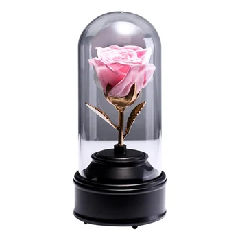 

Valentine's Day Gift Rose For Mother's Day Birthday or Anniversary Home Decoration Eternal Flower Gift Box Music Box