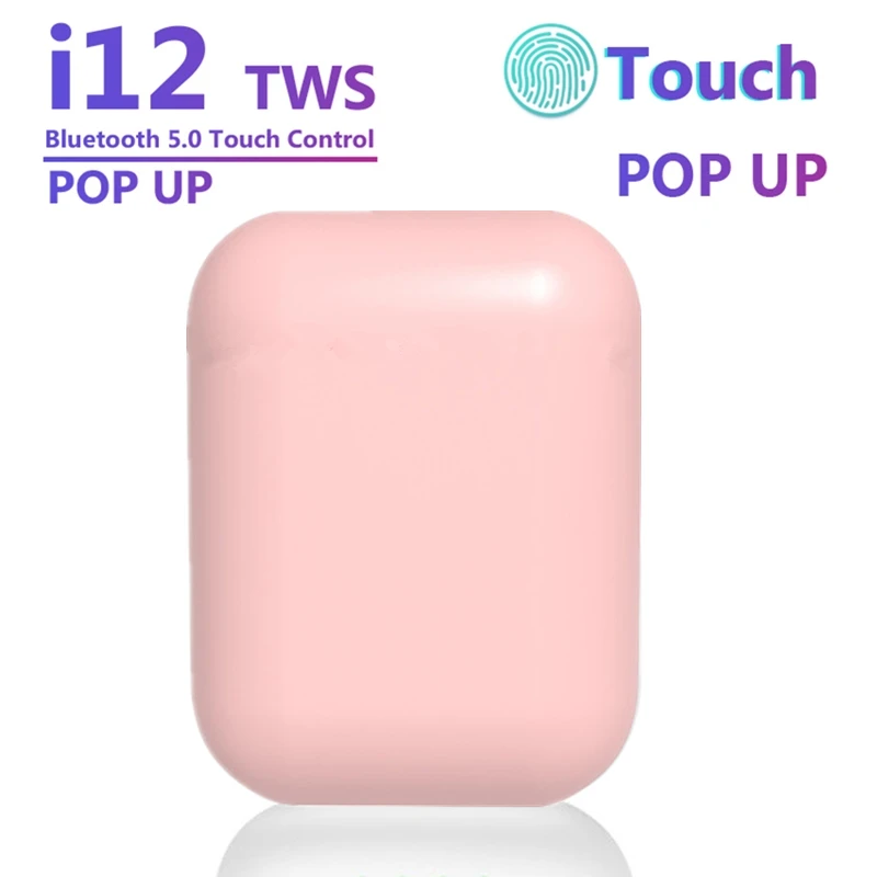 Macaron i12 tws беспроводные наушники Bluetooth 5 0 оригинальные штативы 12 Touch Pop-up True PK i11 i9s |