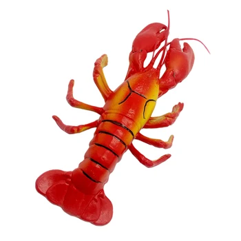 

2pcs Simulation Plastic Small Lobster Model Terrace Decoration Ocean Beach Props