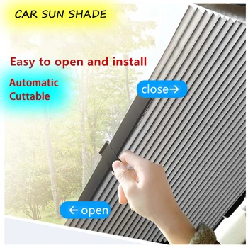

Car Sun Shade Automatic Windshield Sunshade Front Sun Visor UV Protector Cuttable Sun Shield Shade Cover Block Universal for Car