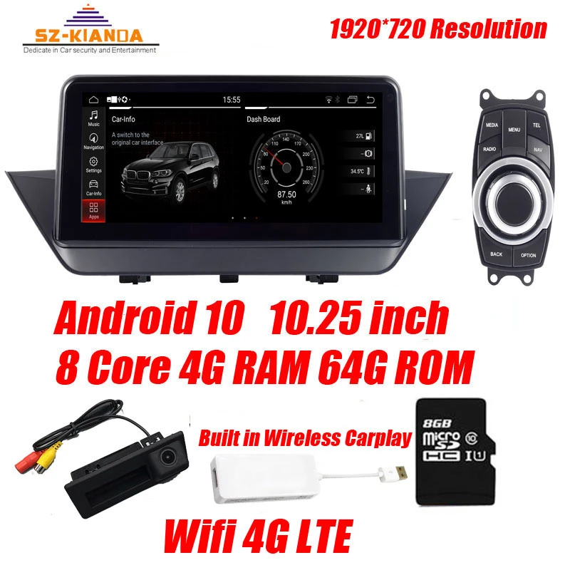 Eu在庫10 25 Hdアンドロイド10 0カーdvdプレーヤー Bmw X1 E84 09 15 Idriveカーステレオオーディオ車 のgps 車用マルチメディアプレーヤー Aliexpress