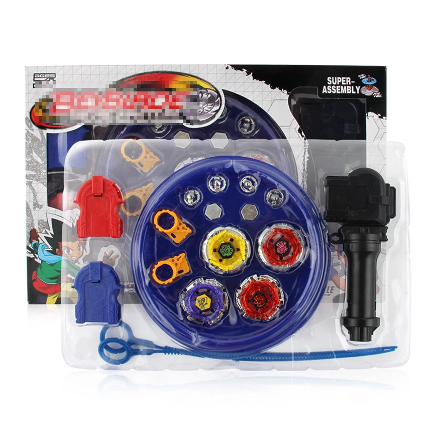 Juego de 4 unids/set de Beyblades arena stadium Fusion Battle Metal Top Fury Master launcher grip bey blade para niños, juguete de regalo de Navidad|Trompos|