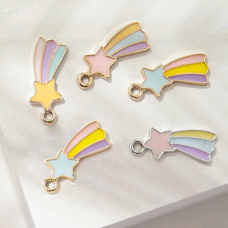 

10pcs 23*9mm meteor cartoon pendant charms for jewelry making suitable for DIY jewelry making, bracelet and necklace accessories