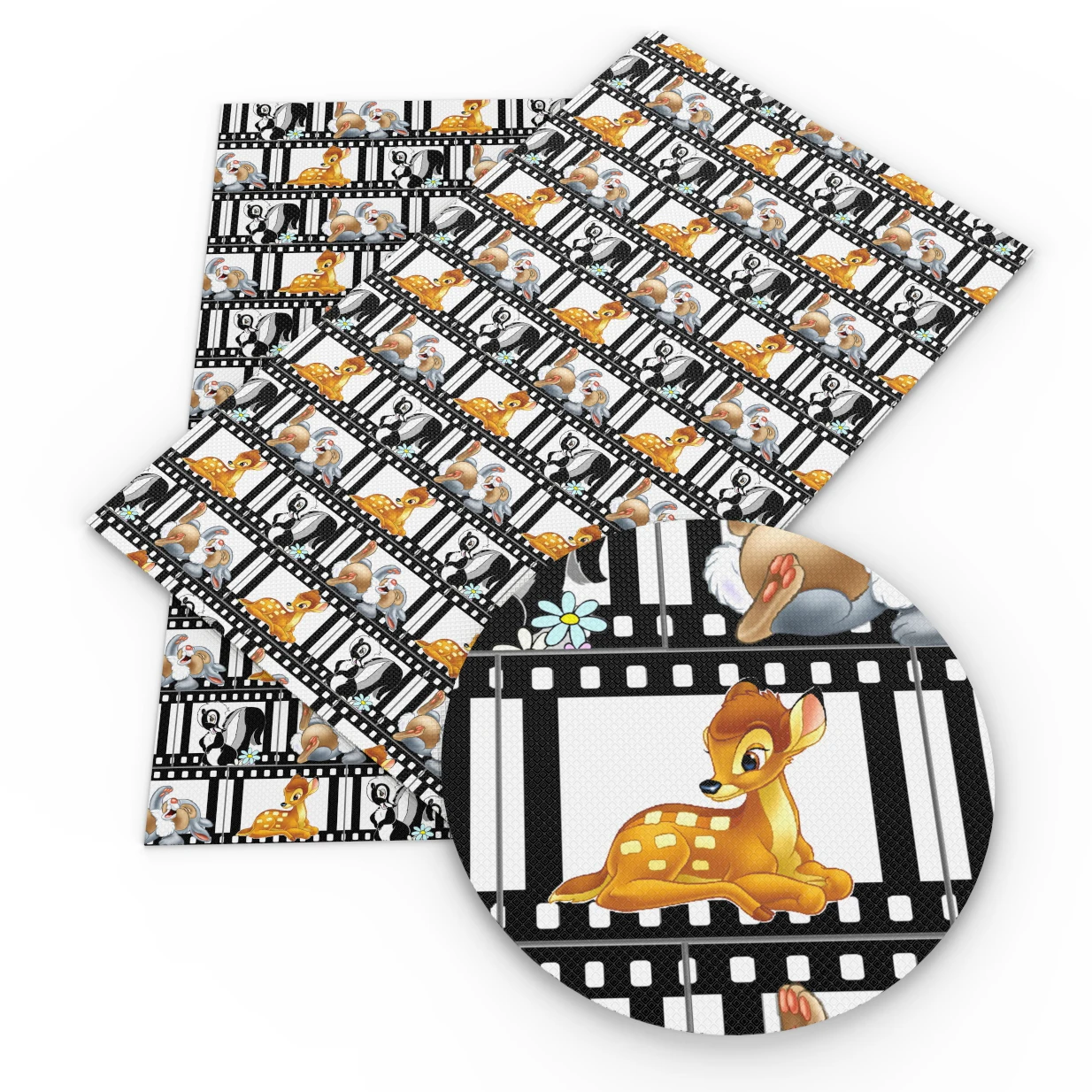 David accessories 30*140 см с рисунком рождественского оленя Хэллоуин синтетическая кожа для волос с бантом, платье-пачка с бантом сумки создания проектов своими руками, c7786 - Цвет: 1077388004