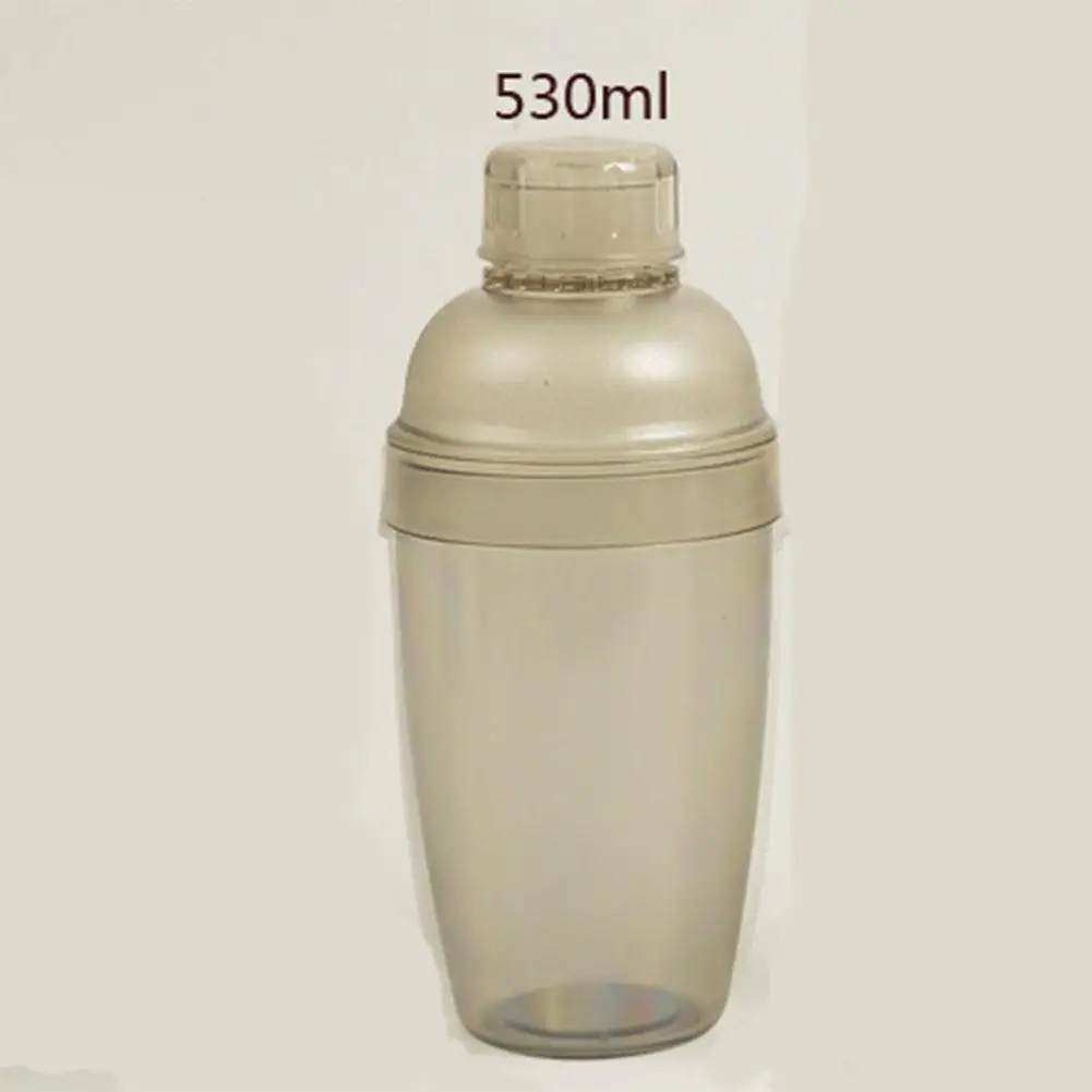 530ML Современный прозрачный шейкер для коктейлей со шкалой аппликации бармен мерный винный миксер бутылки чашки домашний барный инструмент барная посуда - Цвет: 530ML