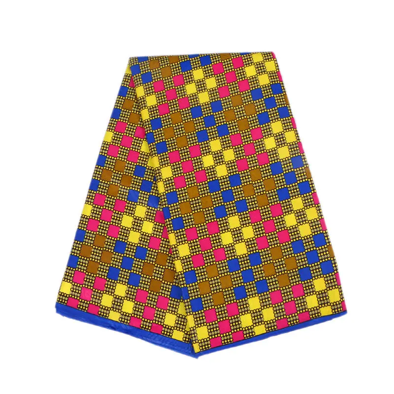 Ankara African cotton Wax Prints Fabric Nigerian dutch Wax High Quality 6 Yard Fabric For Party Dress