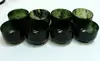 Chinese natural dark green jade bowl 6