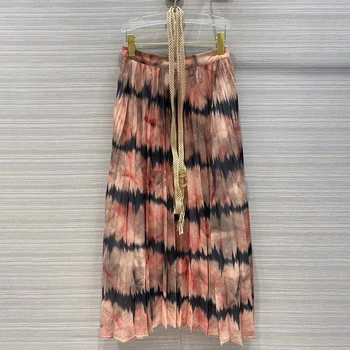 

Gradient Skirts for Women A-line Elegant Slim Skirts Hot Fashion 2020 New Women Casual Skirts