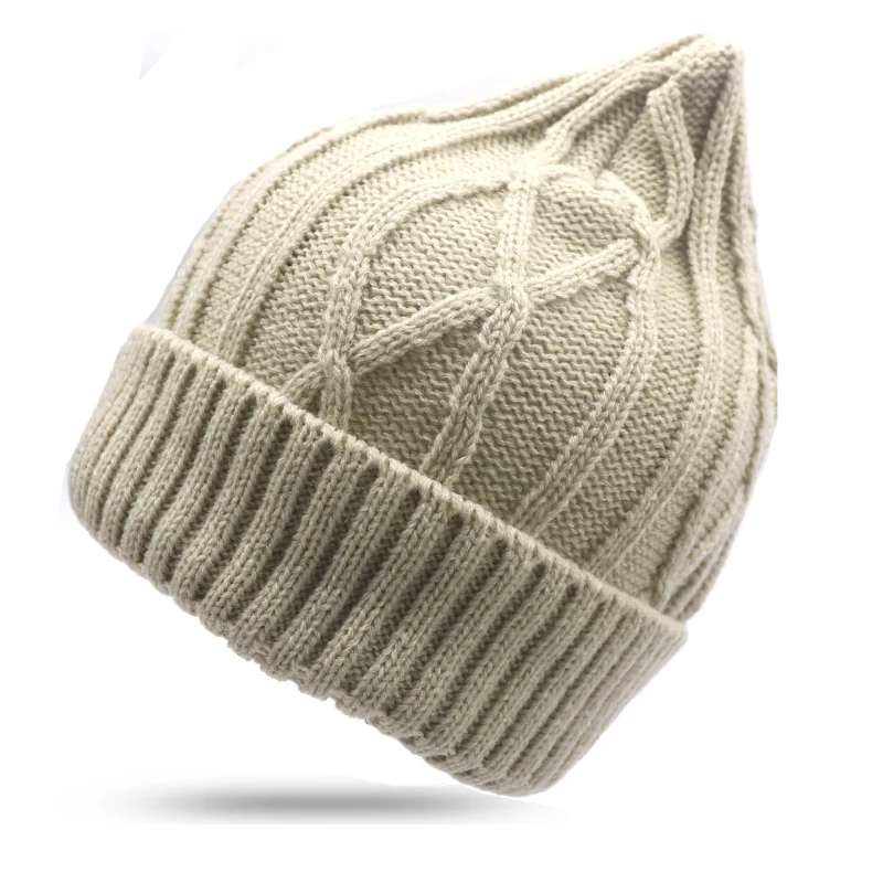 style 4 Женская шапка s, осенняя Женская шерстяная вязаная шапка, теплая шапка, унисекс, модная повседневная одноцветная женская шапка, вязаная шапка-носок, шапка - Цвет: style 4