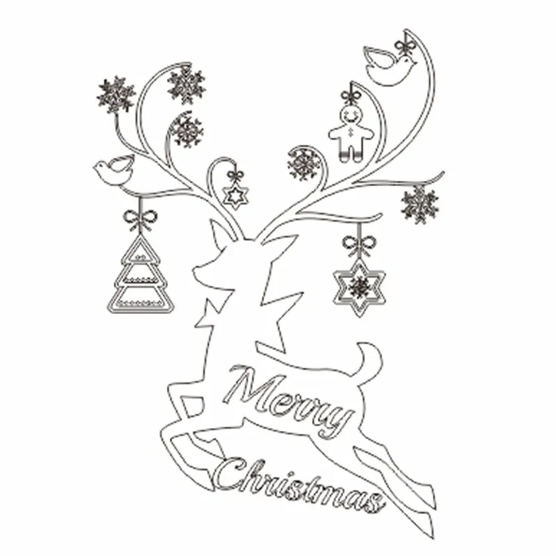 

Naifumodo Merry Christmas Dies Deer Metal Cutting Dies for Card Making Scrapbooking Embossing Cuts Stencil Craft New 2019 Dies