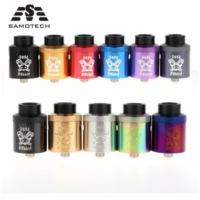 

New RDA Atomizer Hellvape Dead RB 24mm RTA With Drip tip Single/Dual Coil Rebuild Adjustable Vape Vs Dead Rabbit for MEC MOD