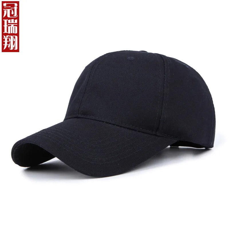 

Crown Ruixiang Hat Brim Hat High-End Quality Light Body Solid Color Cotton Baseball Cap Golf guang ban mao Customizable Logo